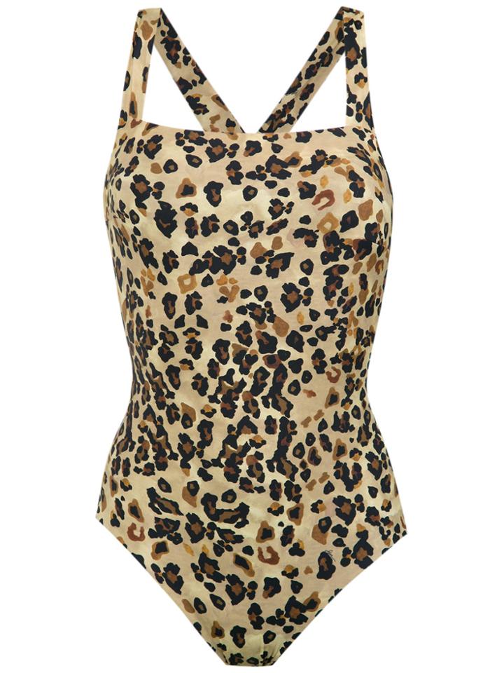 Sissa Gabi Animal Print Swimsuit - Nude & Neutrals