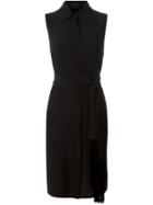 Barbara Bui Sleeveless Shirt Dress, Women's, Size: 38, Black, Silk/viscose