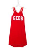 Gcds Kids Logo Print Flared Dress