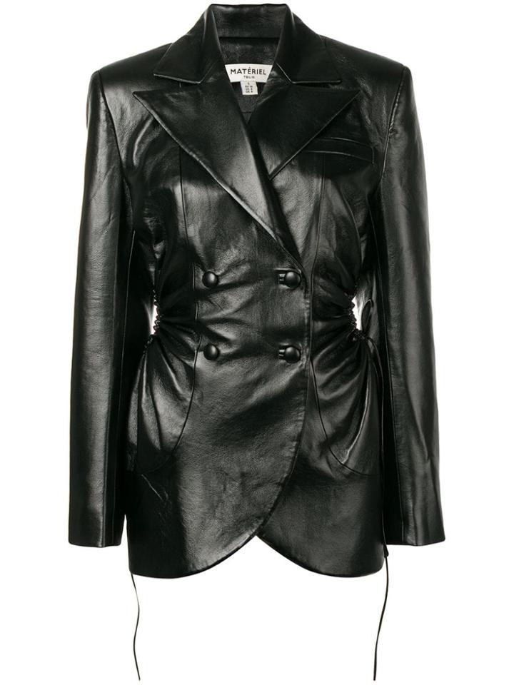 Matériel Double Breasted Jacket - Black