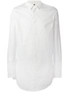Poème Bohémien Elongated Shirt, Men's, Size: 50, White, Cotton