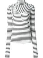 Mm6 Maison Margiela Turtleneck Striped T-shirt