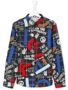 Kenzo Kids Peace Print Shirt - Multicolour