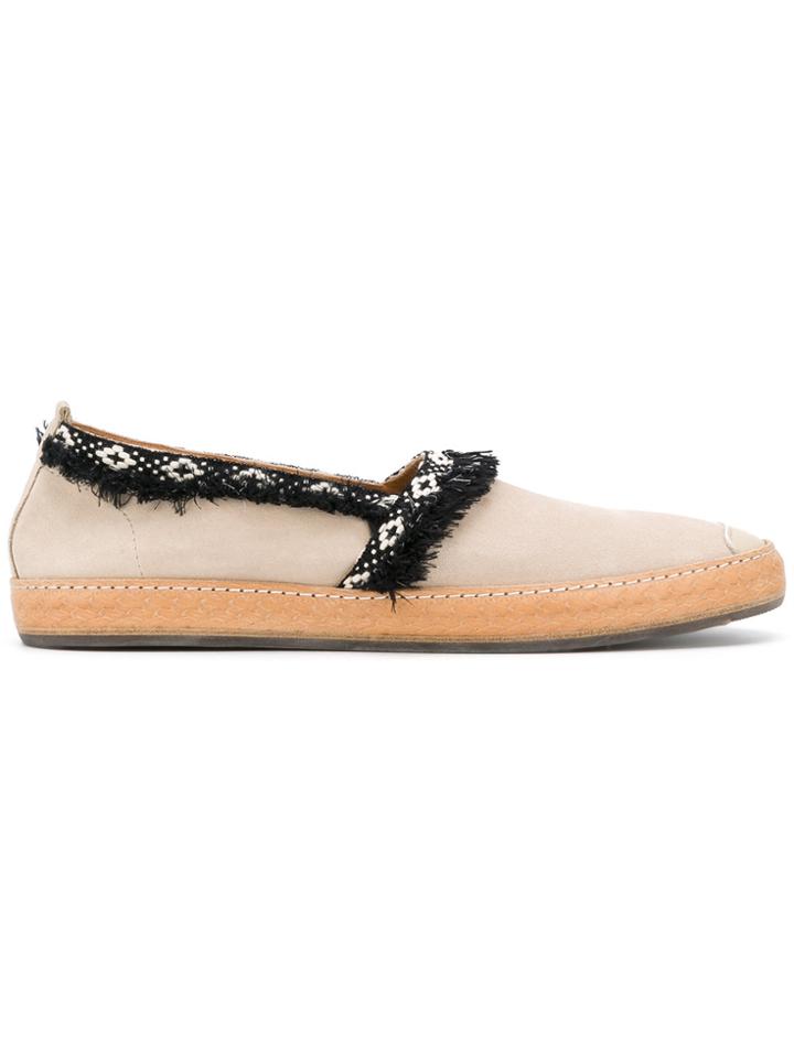 Henderson Baracco Marbella Velour Slippers - Nude & Neutrals