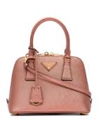 Prada Pink Promenade Mini Leather Bag - Metallic