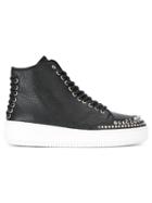 Mcq Alexander Mcqueen Netil Hi-top Sneakers - Black