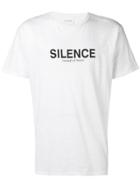 Wood Wood Silence Logo T-shirt - White