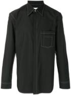 Maison Margiela Shirt With Top Stitch Detailing - Black