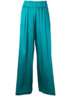 Semicouture Elasticated Waist Trousers - Green