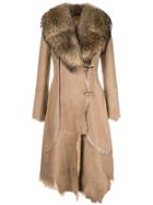 Desa 1972 Asymmetric Midi Coat - Nude & Neutrals