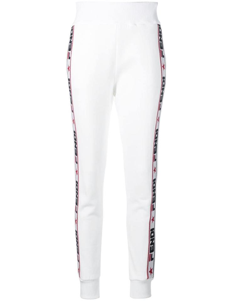Fendi Side Band Track Pants - White