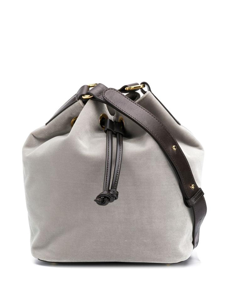 L'autre Chose Shoulder Strap Bucket Bag - Green