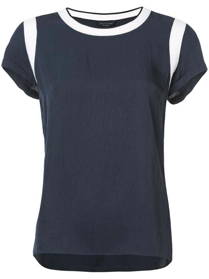 Rag & Bone Contrast Trim T-shirt - Black