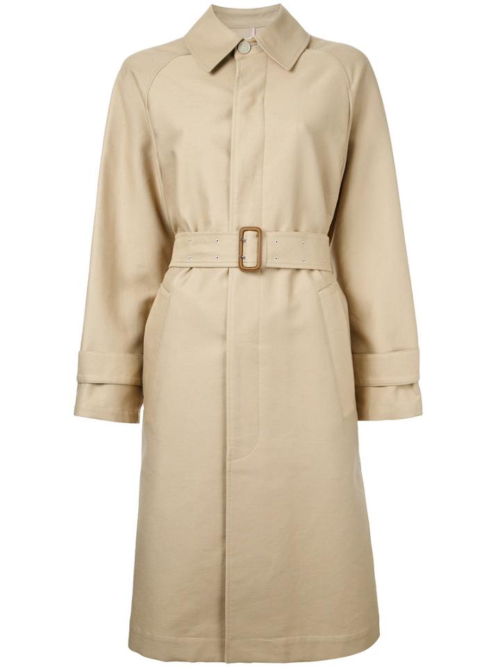 Astraet Belted Coat, Women's, Size: 1, Nude/neutrals, Cotton
