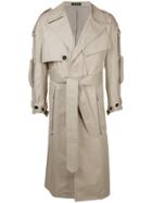 Consistence Epaulettes Detailed Trench Coat - Nude & Neutrals
