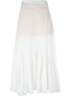 Stella Mccartney Embroidered Maxi Skirt, Women's, Size: 42, White, Ramie/polyamide/silk