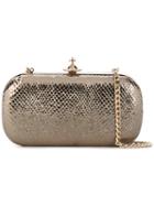Vivienne Westwood - Metallic Clutch - Women - Leather - One Size, Nude/neutrals, Leather