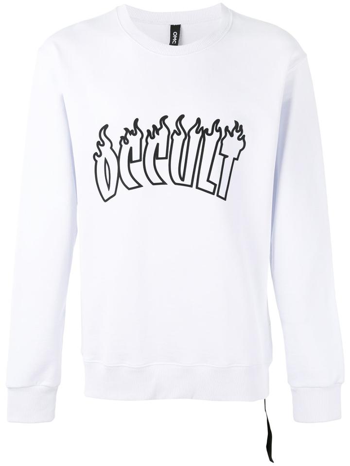 Omc - Flames Sweatshirt - Unisex - Cotton - L, White, Cotton