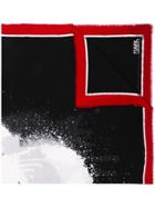 Karl Lagerfeld Metallic Sprayed Effect Scarf - Black