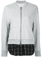 3.1 Phillip Lim Double Layer Bomber Jacket - Grey