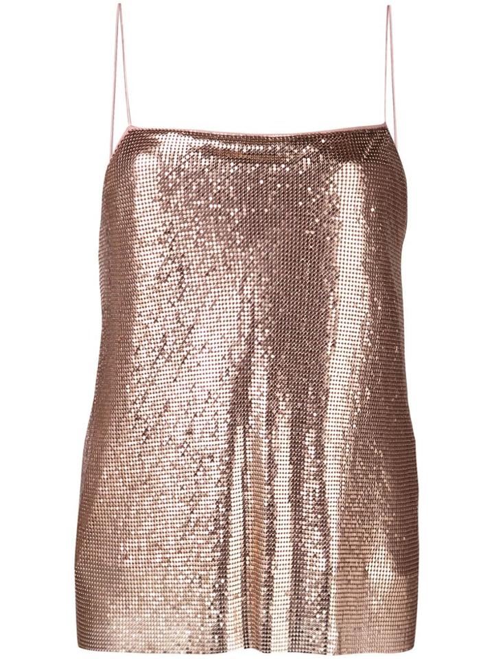 Alice+olivia Harmon Chainmail Top - Pink