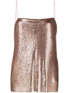 Alice+olivia Harmon Chainmail Top - Pink