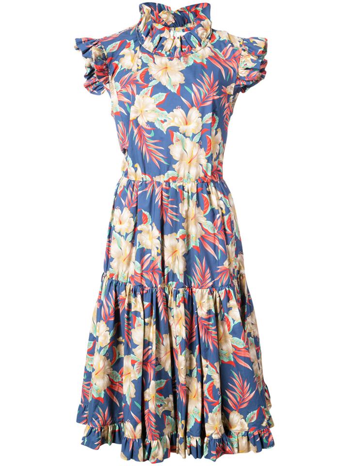 La Doublej Belted Mini Dress - Multicolour