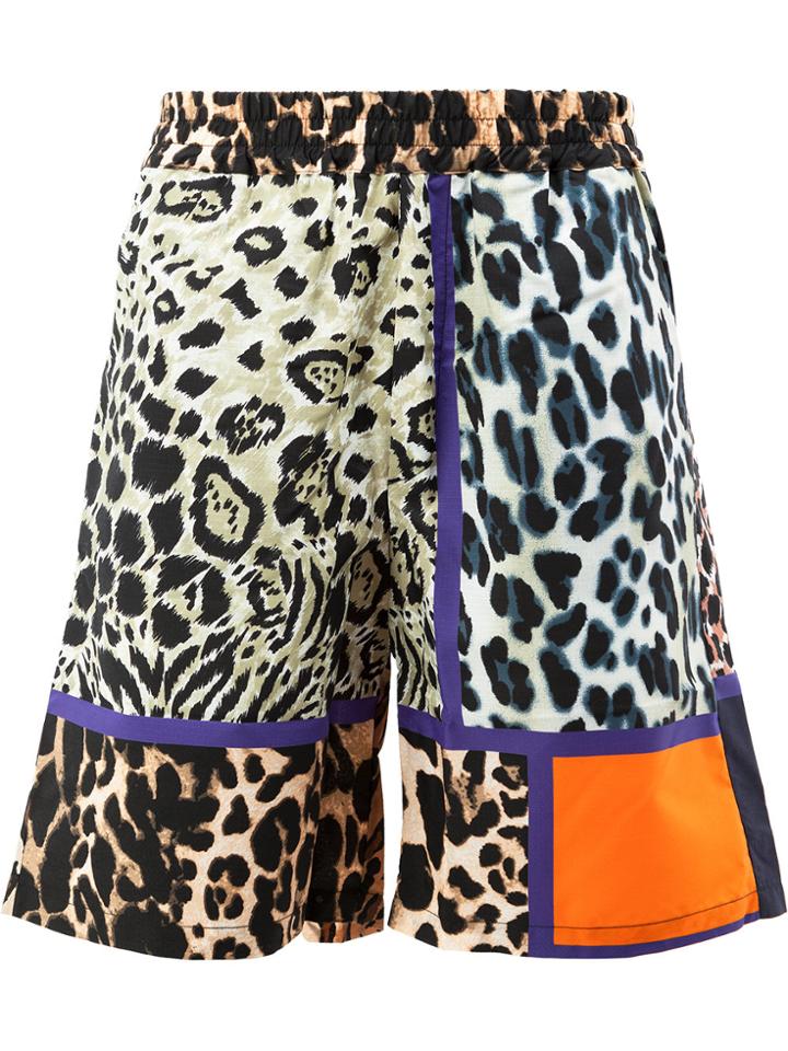 Pierre-louis Mascia Leopard Print Shorts - Multicolour