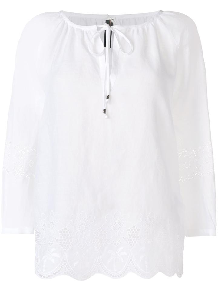 Marc Cain Scalloped-hem Blouse - White