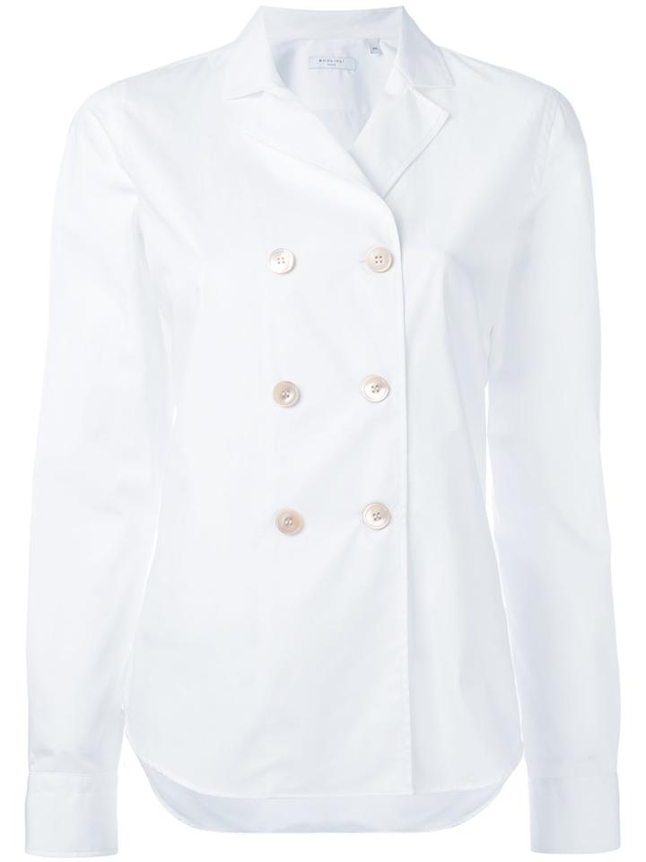 Boglioli Double-breasted Short Coat - White