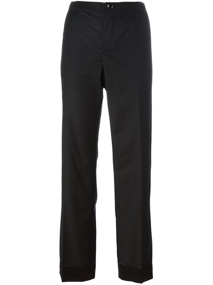 For Restless Sleepers Straight Leg Trousers, Women's, Size: Large, Black, Virgin Wool