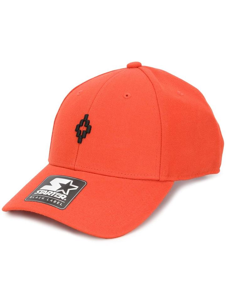 Marcelo Burlon County Of Milan Logo Embroidered Cap - Orange