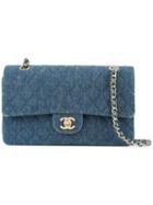 Chanel Pre-owned Denim Double Shoulder Bag - Blue