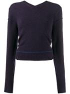 Chloé Ribbed Knitted Jumper - Blue