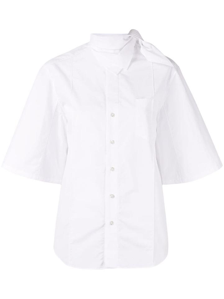 Toga Tie Neck Shirt - White