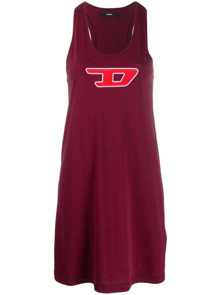 Diesel Longline Vest Top - Red