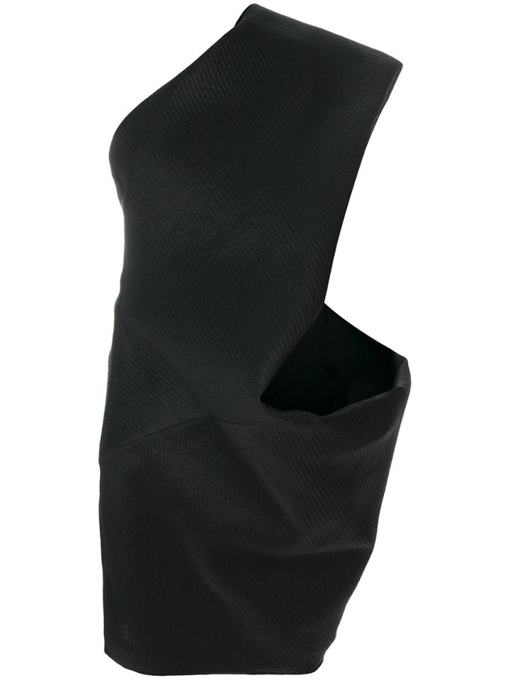 Rick Owens One Shoulder Dress - Black