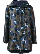 Moncler Camouflage Parka Jacket, Women's, Size: Medium, Black, Polyamide/polyester