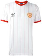 Adidas Originals Manchester United Fc Pinstripe Jersey T-shirt, Men's, Size: Xl, White, Cotton