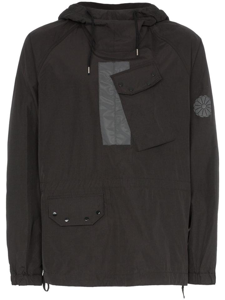 Ten C Drawstring Hooded Jacket - Black