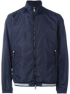 Moncler Classic Windbreaker Jacket, Men's, Size: 6, Blue, Polyamide