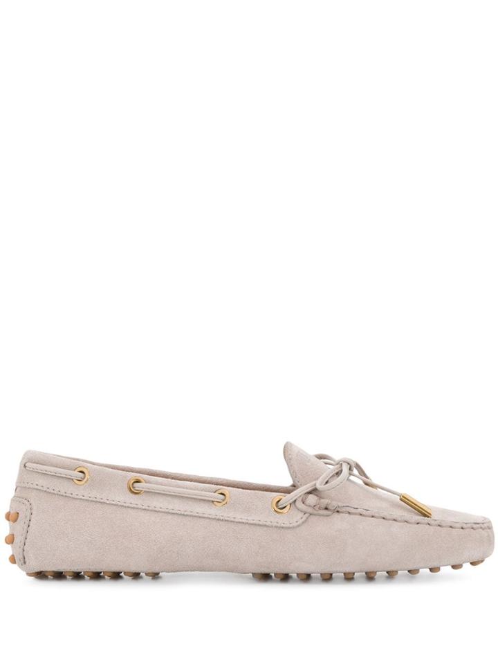 Tod's Bow Detail Loafers - Neutrals