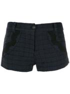 Andrea Bogosian Checked Shorts - Black