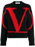 Valentino V Logo Jumper - Black