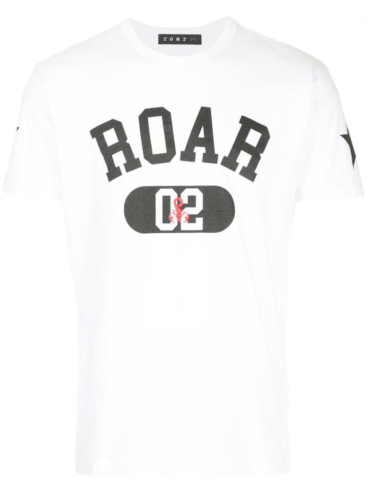 Roar Logo Print T-shirt - White