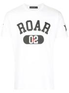 Roar Logo Print T-shirt - White
