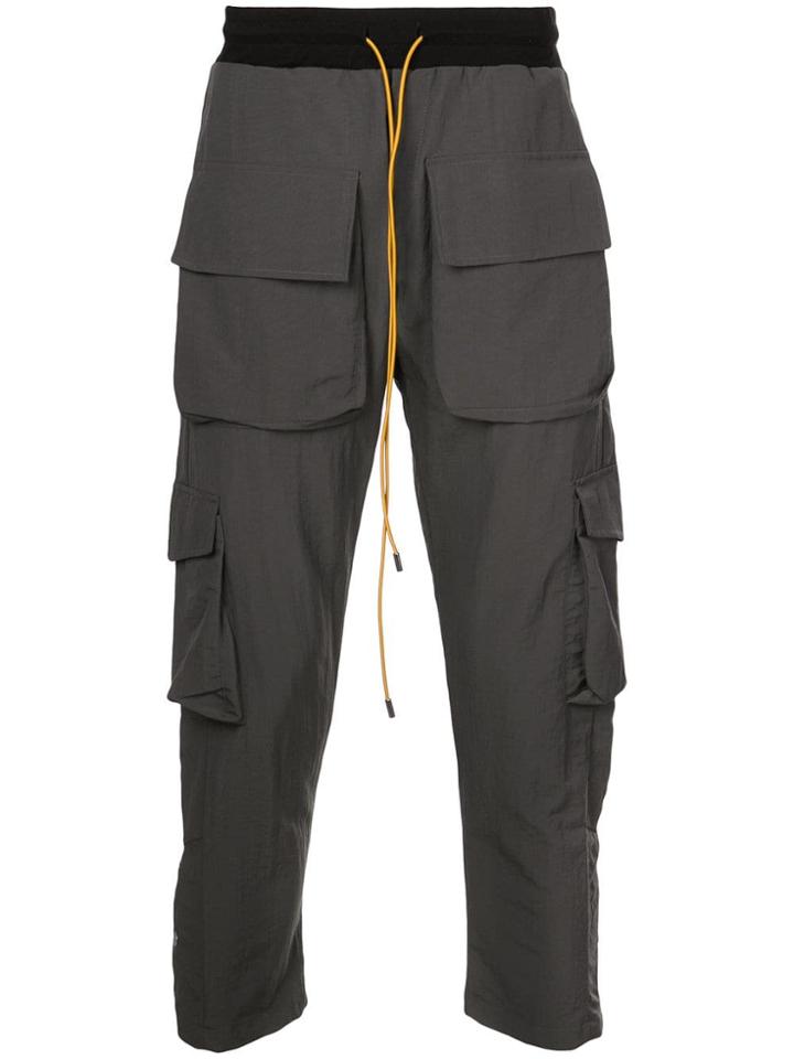 Rhude Cargo Panelled Trousers - Grey