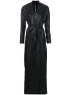 Olsthoorn Vanderwilt Belted Long Coat - Black