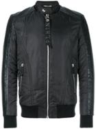 Philipp Plein Zipped Bomber Jacket - Black