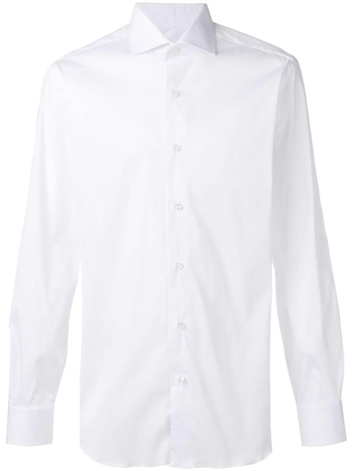 Barba Plain Button Down Shirt - White